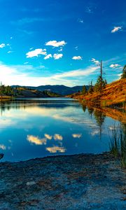 Preview wallpaper lake, mountains, water, landscape, nature