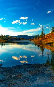 Preview wallpaper lake, mountains, water, landscape, nature