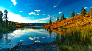 Preview wallpaper lake, mountains, water, landscape, nature
