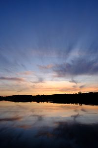 Preview wallpaper lake, reflection, horizon, sky
