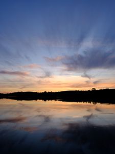 Preview wallpaper lake, reflection, horizon, sky