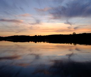 Preview wallpaper lake, reflection, horizon, sky