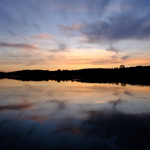 Preview wallpaper lake, reflection, horizon, sky