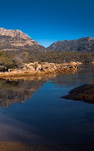 Preview wallpaper lake, reflection, mountains