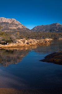 Preview wallpaper lake, reflection, mountains