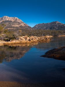 Preview wallpaper lake, reflection, mountains