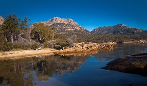 Preview wallpaper lake, reflection, mountains