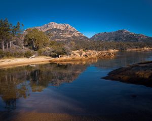 Preview wallpaper lake, reflection, mountains