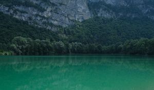 Preview wallpaper lake, reflection, trees, rocks