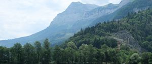 Preview wallpaper lake, reflection, trees, mountains