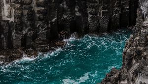 Preview wallpaper lake, river, water, current, waves, rocks, stones