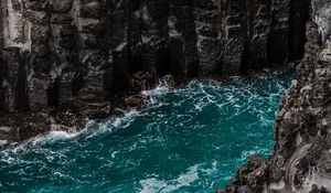 Preview wallpaper lake, river, water, current, waves, rocks, stones