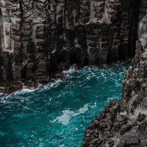 Preview wallpaper lake, river, water, current, waves, rocks, stones