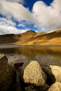 Preview wallpaper lake, rocks, stones, water, shore