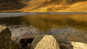 Preview wallpaper lake, rocks, stones, water, shore
