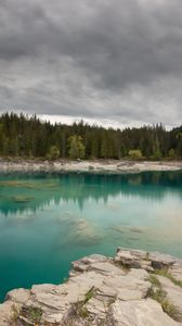 Preview wallpaper lake, shore, trees, nature, landscape