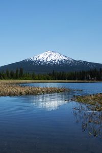 Preview wallpaper lake, trees, forest, mountain, landscape