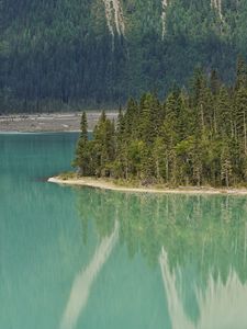 Preview wallpaper lake, trees, forest, island