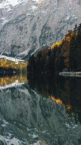 Preview wallpaper lake, trees, mountain, water, reflection