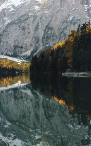 Preview wallpaper lake, trees, mountain, water, reflection