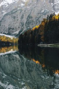 Preview wallpaper lake, trees, mountain, water, reflection