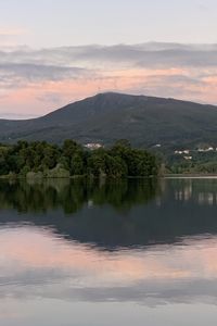 Preview wallpaper lake, trees, reflection, mountains, nature