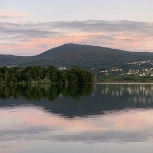 Preview wallpaper lake, trees, reflection, mountains, nature