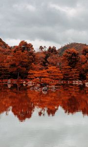Preview wallpaper lake, trees, reflection, autumn, nature