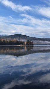 Preview wallpaper lake, trees, reflection, nature, landscape