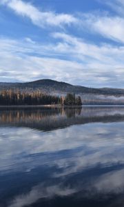 Preview wallpaper lake, trees, reflection, nature, landscape