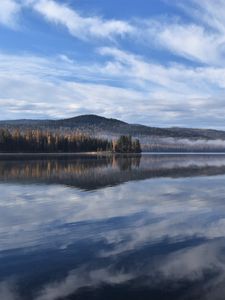 Preview wallpaper lake, trees, reflection, nature, landscape