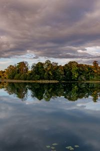 Preview wallpaper lake, trees, shore, water, reflection