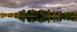 Preview wallpaper lake, trees, shore, water, reflection
