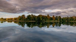 Preview wallpaper lake, trees, shore, water, reflection