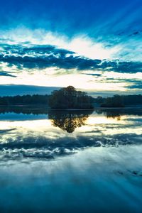 Preview wallpaper lake, trees, sky, forest, reflection