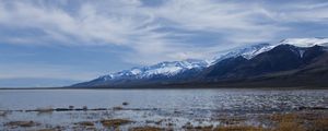 Preview wallpaper lake, water, mountains, clouds, sky, landscape