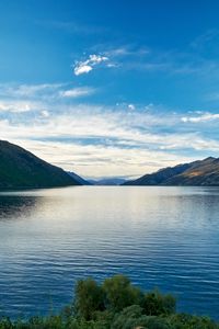 Preview wallpaper lake, water, mountains sky, landscape, new zealand