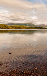 Preview wallpaper lake, water, ripples, valley, landscape