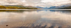 Preview wallpaper lake, water, ripples, valley, landscape