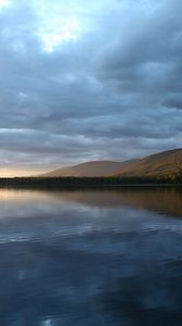 Preview wallpaper lake, water smooth surface, mountains