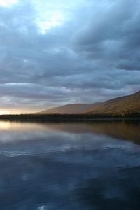 Preview wallpaper lake, water smooth surface, mountains