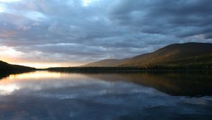 Preview wallpaper lake, water smooth surface, mountains