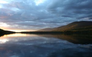 Preview wallpaper lake, water smooth surface, mountains