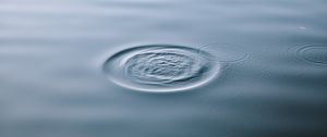 Preview wallpaper lake, water, waves, circles, surface