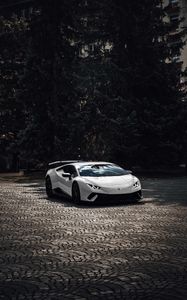 Preview wallpaper lamborghini aventador, lamborghini, sports car, supercar, white