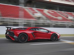 Preview wallpaper lamborghini, aventador, lp 750-4, side view