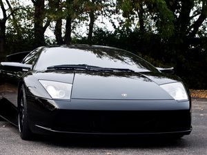 Preview wallpaper lamborghini, black, auto