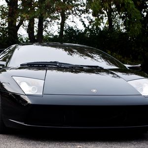 Preview wallpaper lamborghini, black, auto