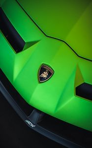 Preview wallpaper lamborghini, car, green