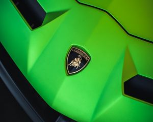 Preview wallpaper lamborghini, car, green